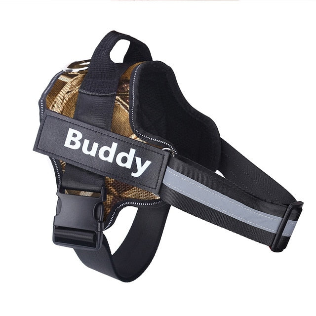 No-Pull Personalized Reflective Harness - The Royal Pet