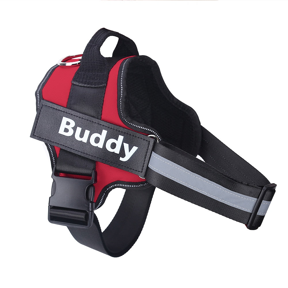 No-Pull Personalized Reflective Harness - The Royal Pet