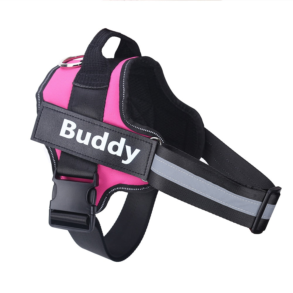 No-Pull Personalized Reflective Harness - The Royal Pet