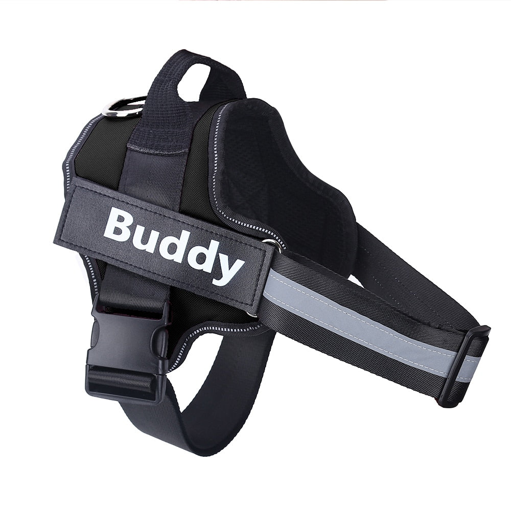 No-Pull Personalized Reflective Harness - The Royal Pet