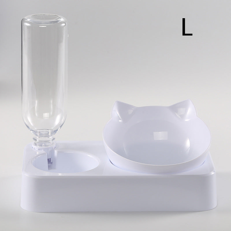 Dual Feed Pet Bowl with an Adjustable Tilt - The Royal Pet